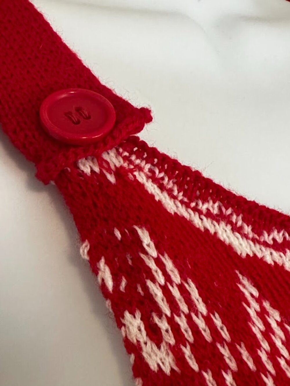 Born Famous Women's Ugly Christmas Fair Isle Knit Jumpsuit. XL. - Picture 4 of 8